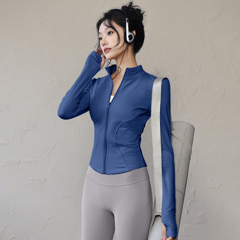 Giant Skinny Jacket Women's Lulu Yoga Suit Top Quick Drying Outdoor Sports Running Pilates Fitness Suit