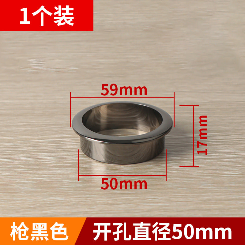 Nylon round wire box finishing hole cover computer desktop wire box desk threading hole furniture hardware accessories