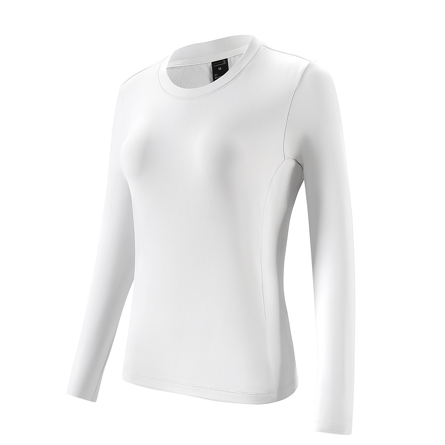 Outdoor running fitness sportswear moisture-absorbing quick-drying bottoming top men's and women's casual slim-fit crew neck long-sleeved t-shirt