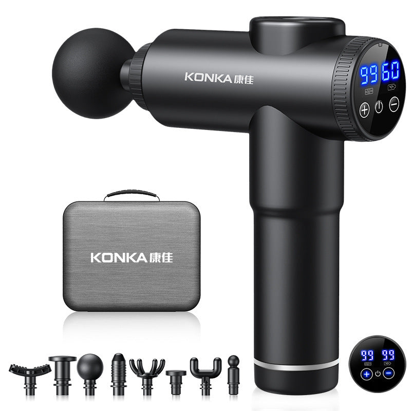 Konka fascia gun factory household small muscle relaxation massager intelligent electric massager cross-border charging model