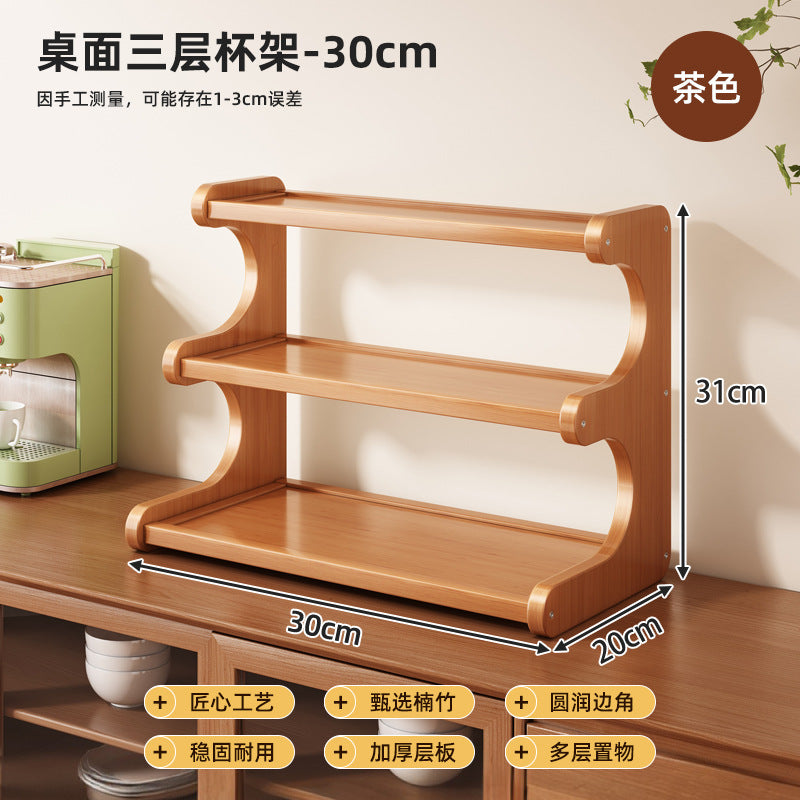 Desktop Shelving Multi-layer Storage Shelf Bookshelf Kitchen Supplies Office Household Cup Holder Home Goods Storage Shelf