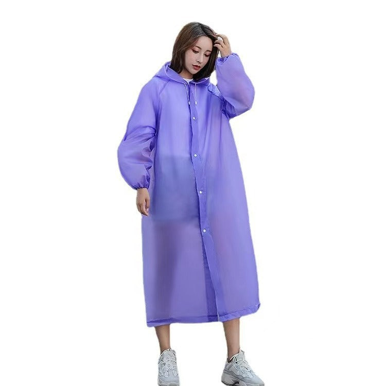 Non-disposable thickened outdoor travel adult poncho rafting EVA portable light men's and women's fashion, raincoat wholesale