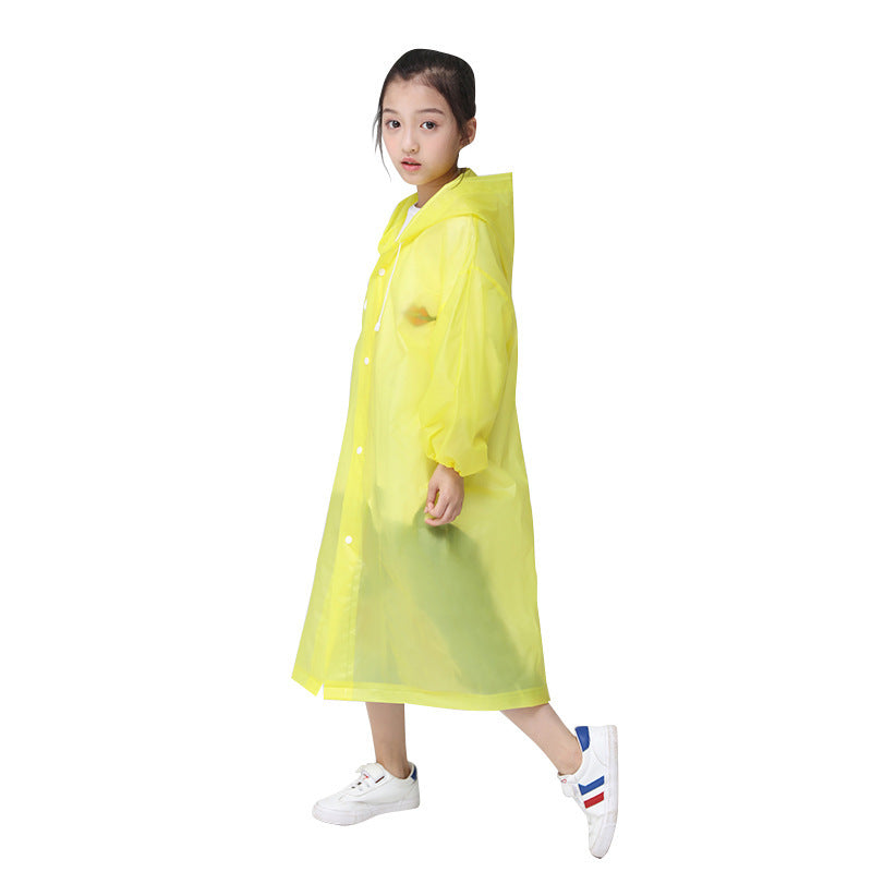 Emperor Walker Children's Raincoat Outdoor Fashion EVA Raincoat Travel School Poncho Portable Schoolboy Raincoat