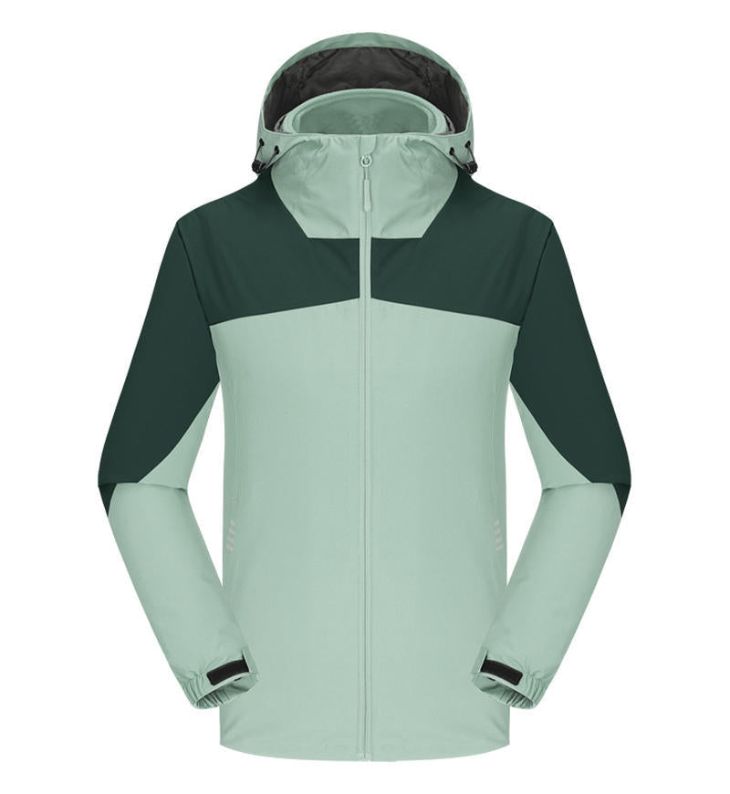 Jacket custom embroidery printed logo outdoor windproof waterproof autumn and winter stand-up collar sportswear group work clothes