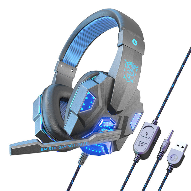 Cross-border dedicated ear + wired laptop special headset game e-sports headset factory wholesale