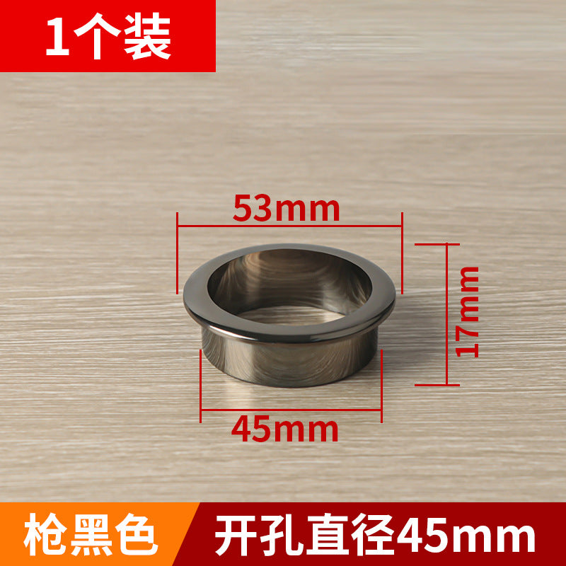 Nylon round wire box finishing hole cover computer desktop wire box desk threading hole furniture hardware accessories