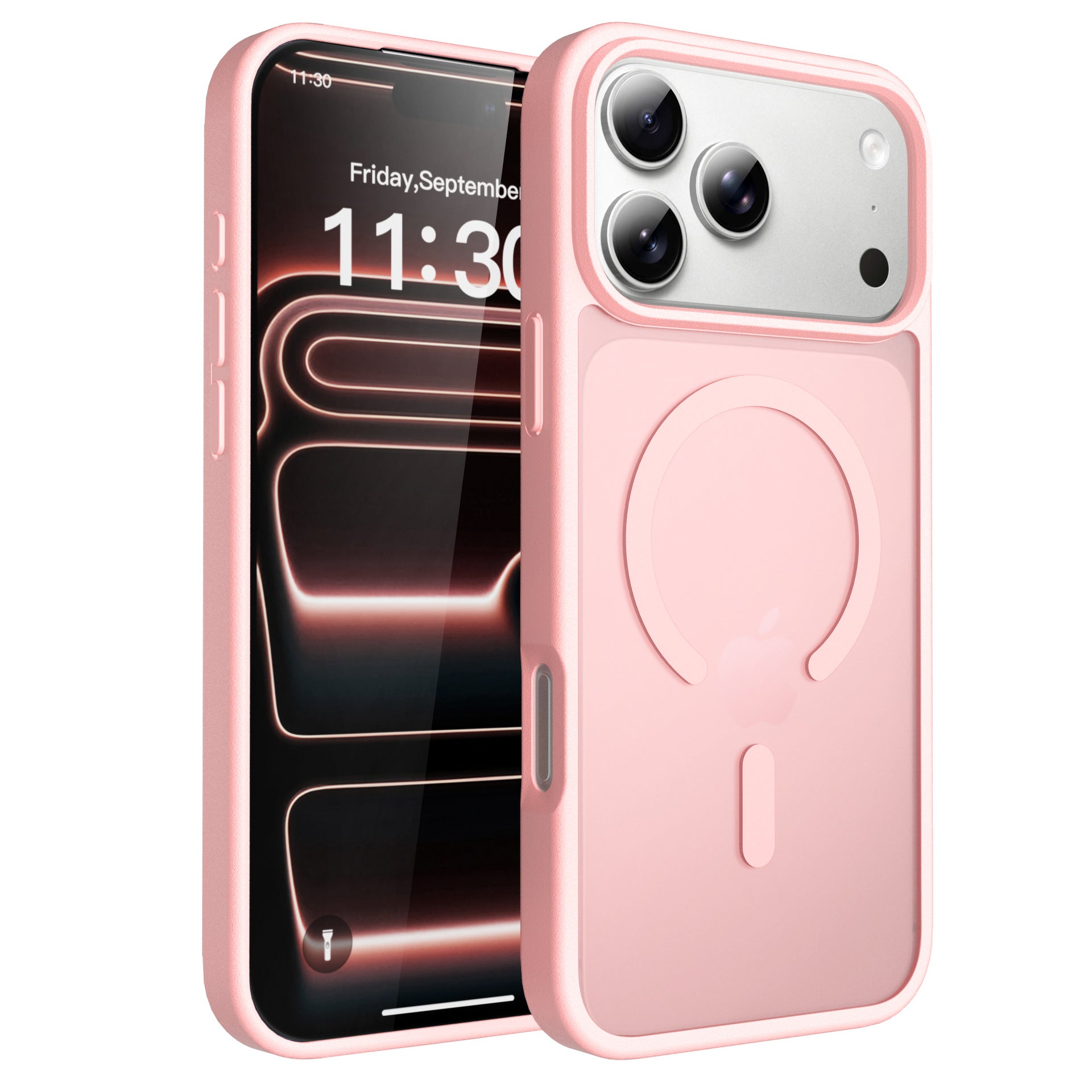 Cross-border iphone17pm mobile phone case Magnetic skin suction 16 Anti-drop matte 14 Apple 15promax protective case