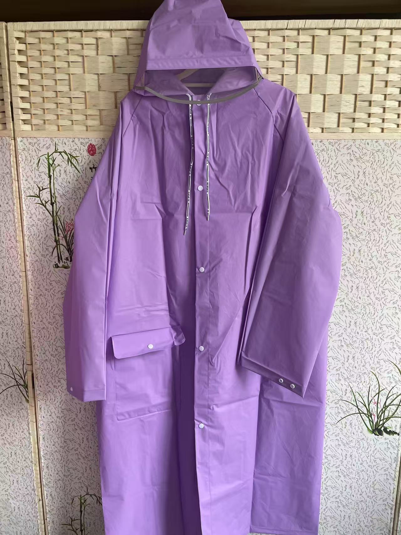 Spot travel mountaineering non-disposable raincoat full body thickened waterproof and rainstorm proof portable eva raincoat