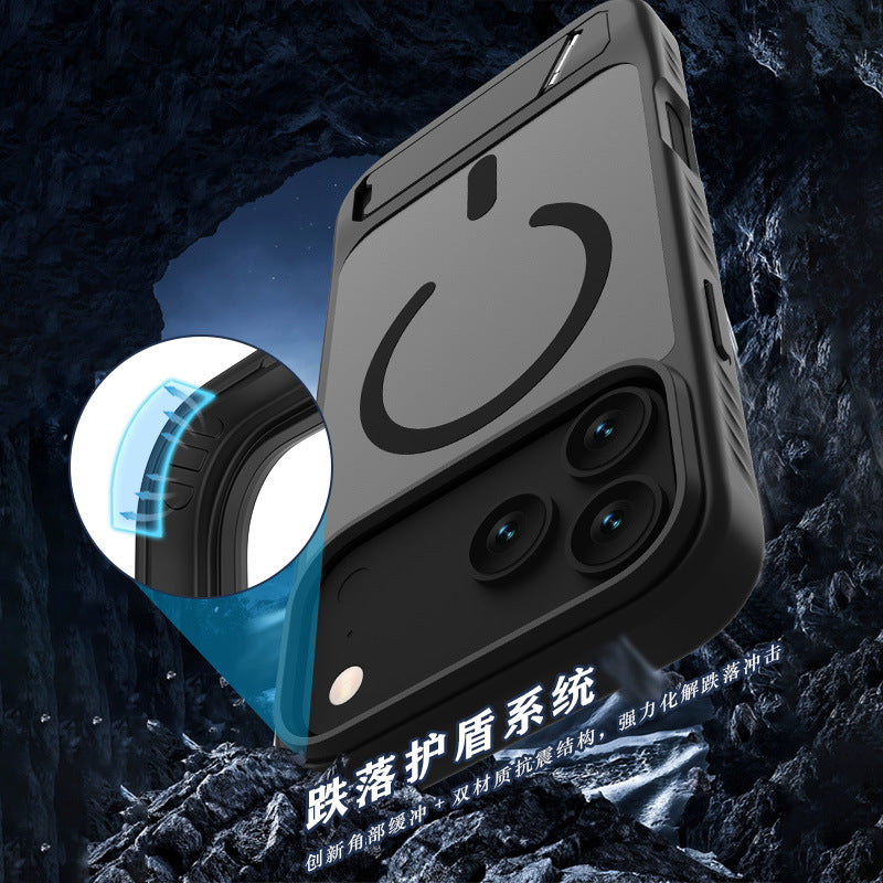 Fulcrum case Suitable for iPhone17 Pro Max mobile phone case Skin-sensitive magnetic case Bracket protective case 17 Air