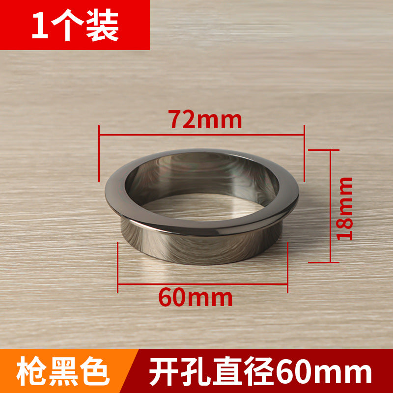 Nylon round wire box finishing hole cover computer desktop wire box desk threading hole furniture hardware accessories