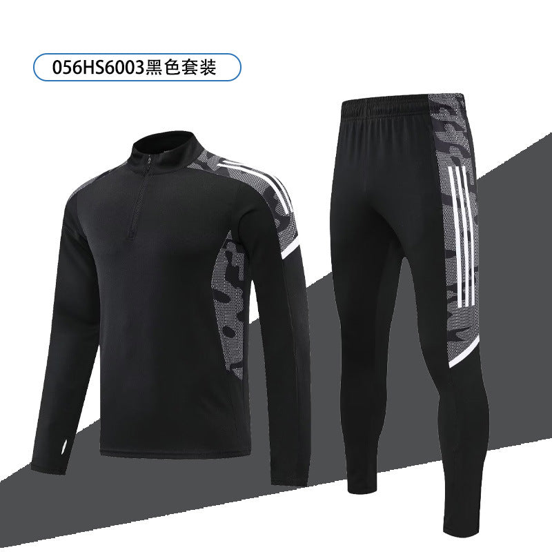 Autumn and winter training clothes jacket men's and women's long-sleeved football sports appearance clothes set custom LOGO quick-drying fitness clothes