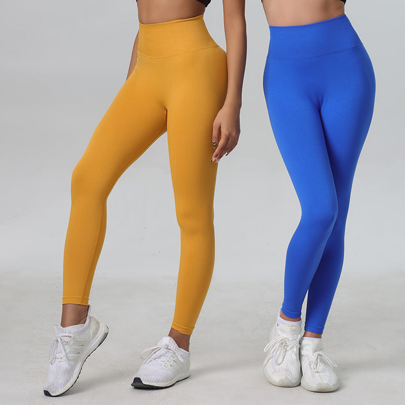 Wholesale autumn and winter peach hip yoga trousers sports cycling pants quick-drying yoga clothes high waist tight fitness pants