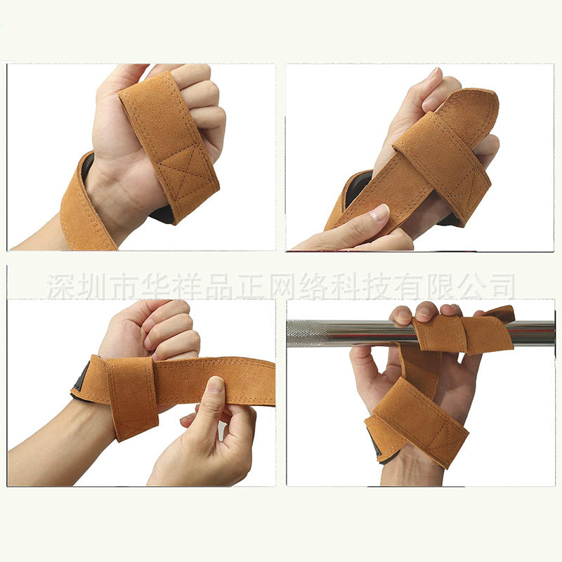 Cross-border sports, fitness, weightlifting, power belt, deadlift grip belt, pull-up training, auxiliary pressure bracelet.