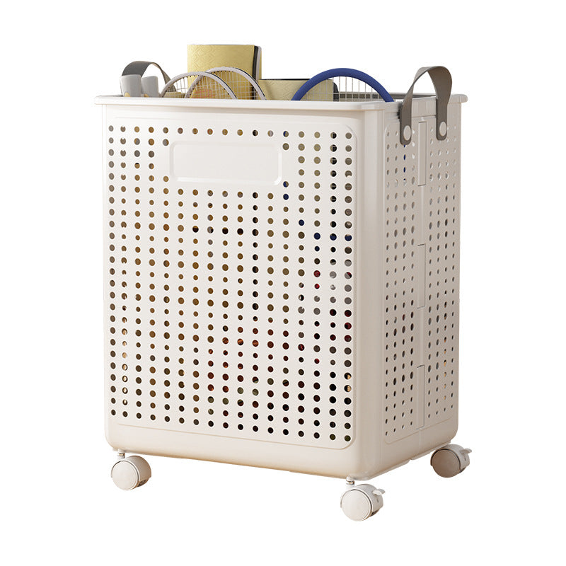 Yoga mat storage basket with wheels Home sports tools Organizing artifact Badminton storage Fitness equipment rack