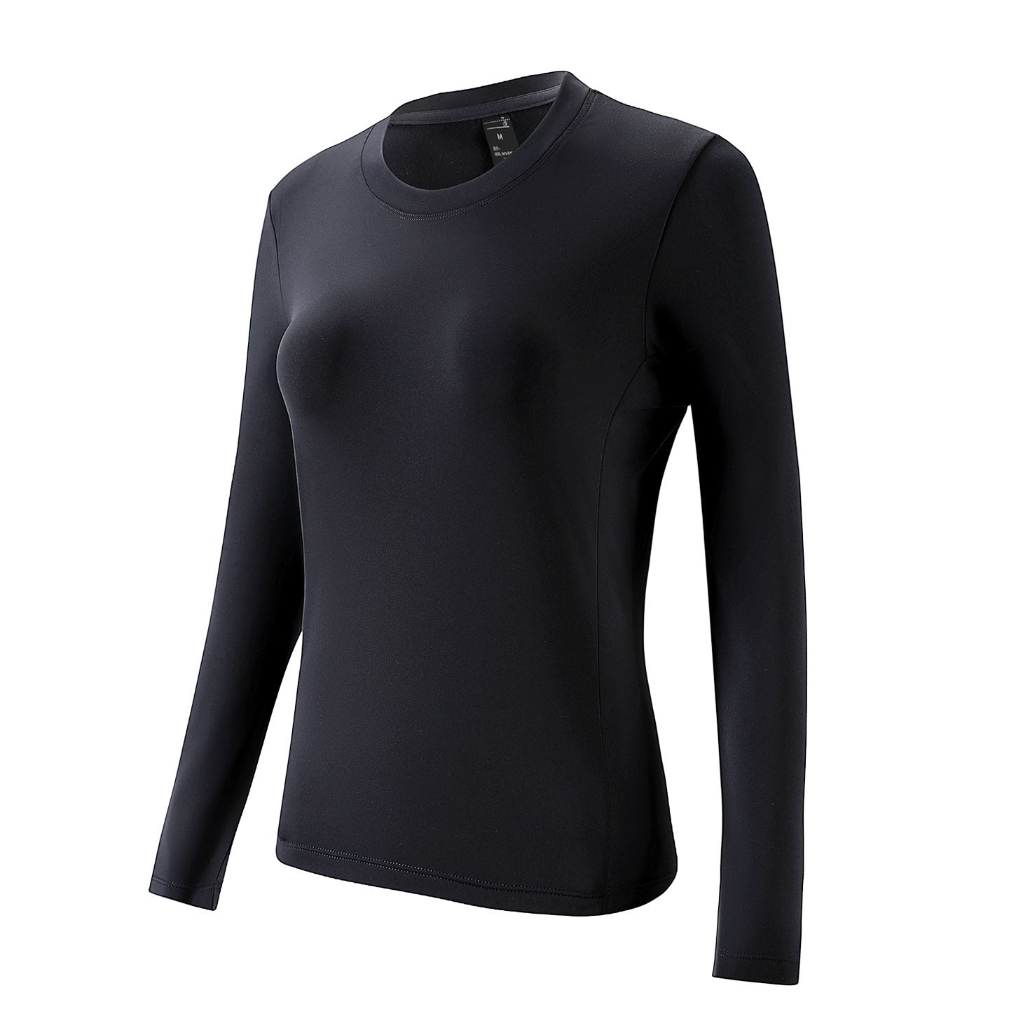 Outdoor running fitness sportswear moisture-absorbing quick-drying bottoming top men's and women's casual slim-fit crew neck long-sleeved t-shirt