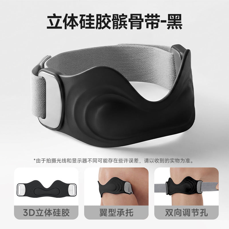 Cross-border upgrade silicone patella strap sports knee pads professional grade running shock absorption fixed meniscus patella protective strap