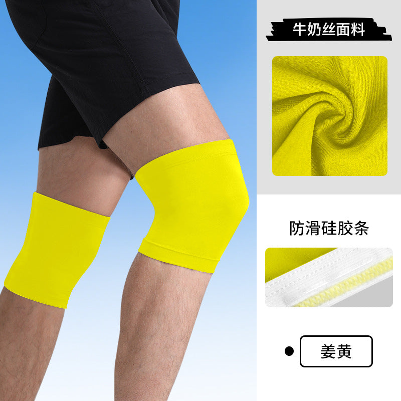 Basketball Knee Pads Large Size UV Protection Motorcycle Riding Leg Pads Equipment Non-slip Silicone Knee Joint Protectors