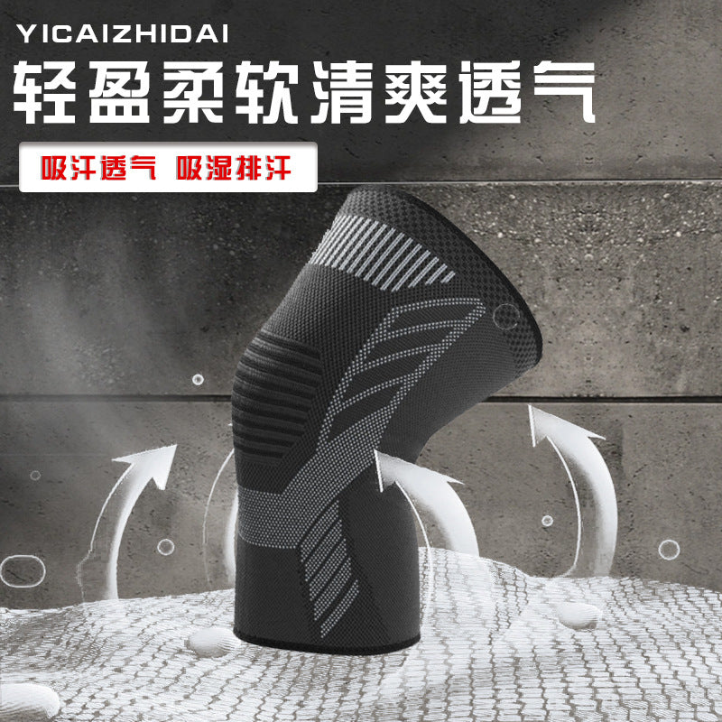 Warm pressurized breathable knitting sports knee pads cycling basketball running fitness mountaineering outdoor joint protective cover