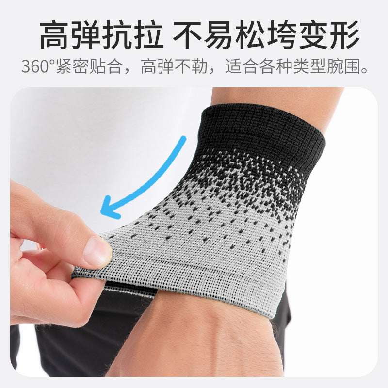 Sports Pressurized Bracer Wrist Anti-Sprain Fitness Sheath Men's and Women's Tennis Badminton Basketball Sweat Wrist Cover