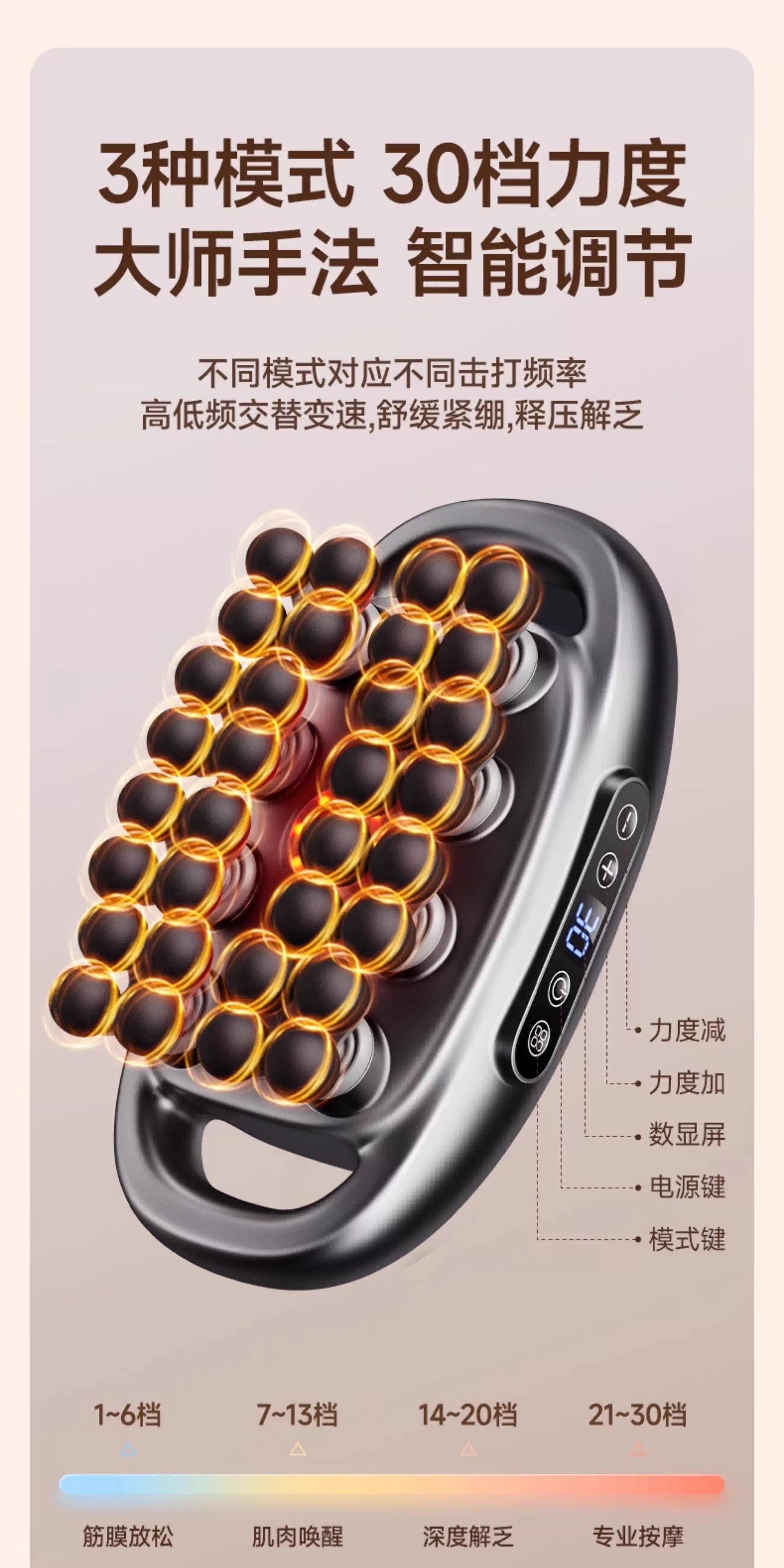 Explosive Simulation Human Hand Cervical Massager Multi-head Multifunctional Relaxation Fascia Gun Strong Power Deep Strike Foot