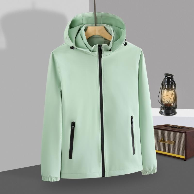 Customized outdoor jacket single-layer trench coat thin logo waterproof, windproof and breathable overalls tooling jacket