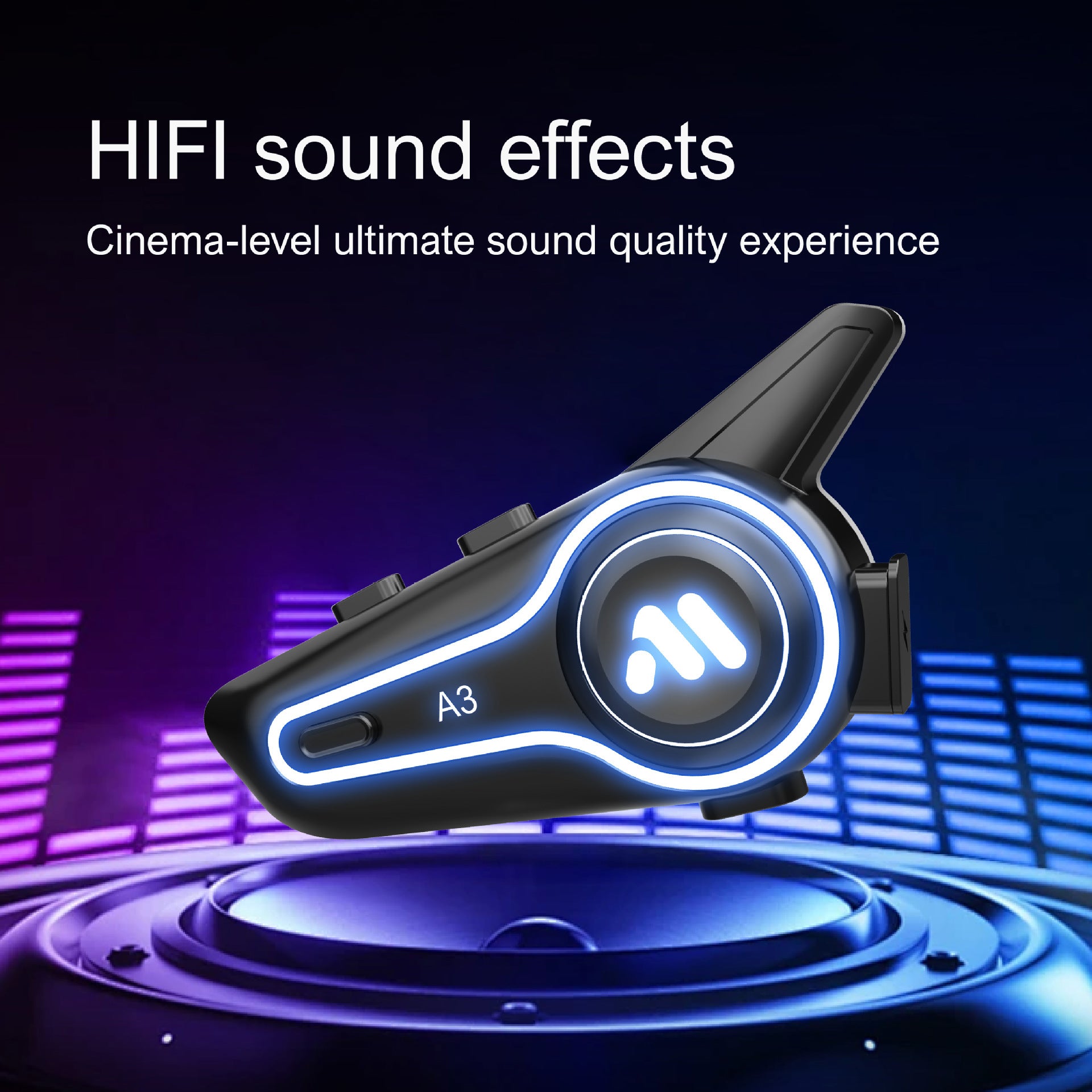 New A3 and A3PRO helmet bluetooth bluetooth headset motorcycle integrated locomotive waterproof takeaway headset