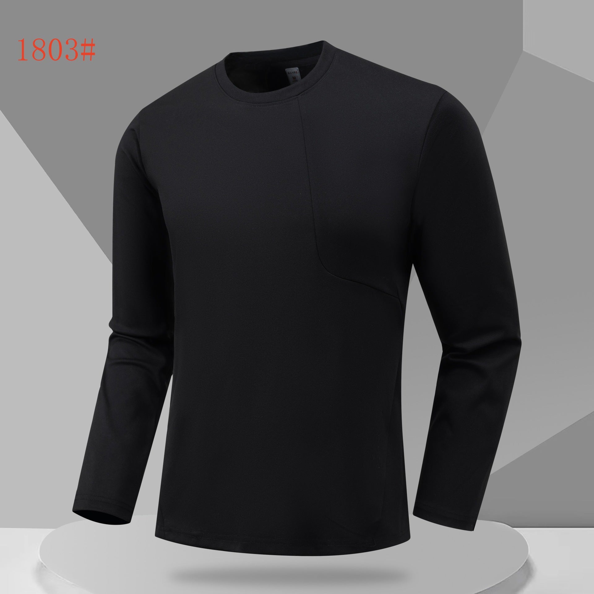 Outdoor running fitness sportswear moisture-absorbing quick-drying bottoming top men's and women's casual slim-fit crew neck long-sleeved t-shirt