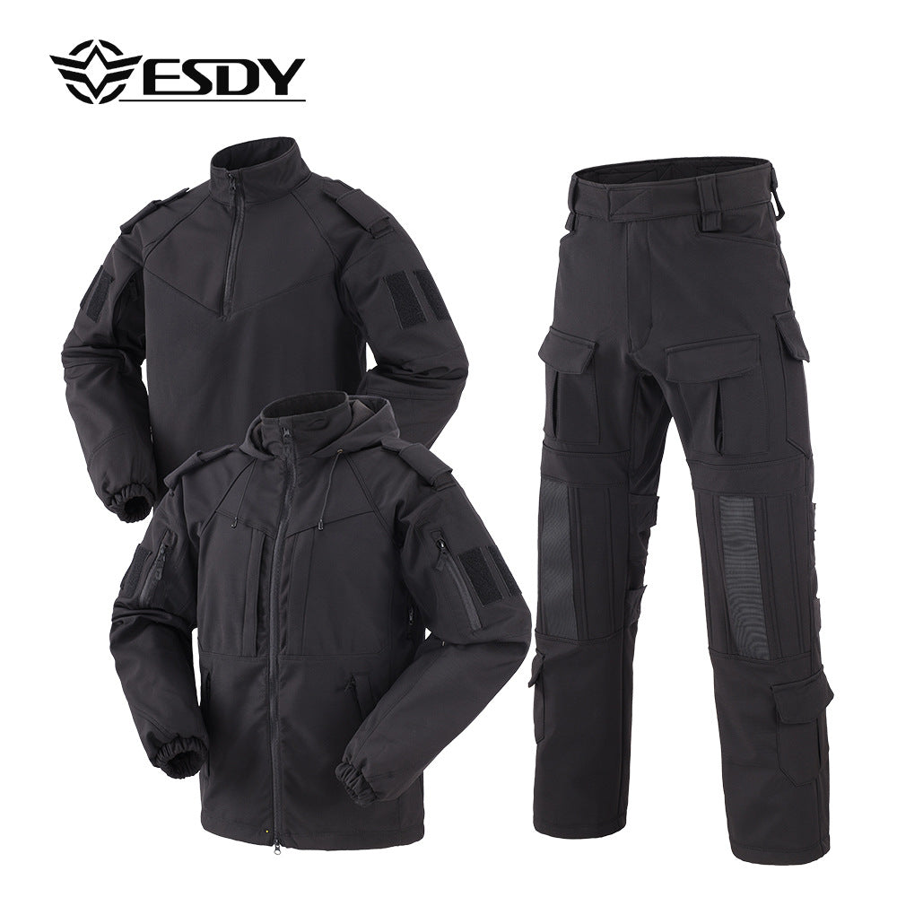 Outdoor sports jacket men's three-in-one sports suit windproof waterproof jacket fleece tactical three-piece set
