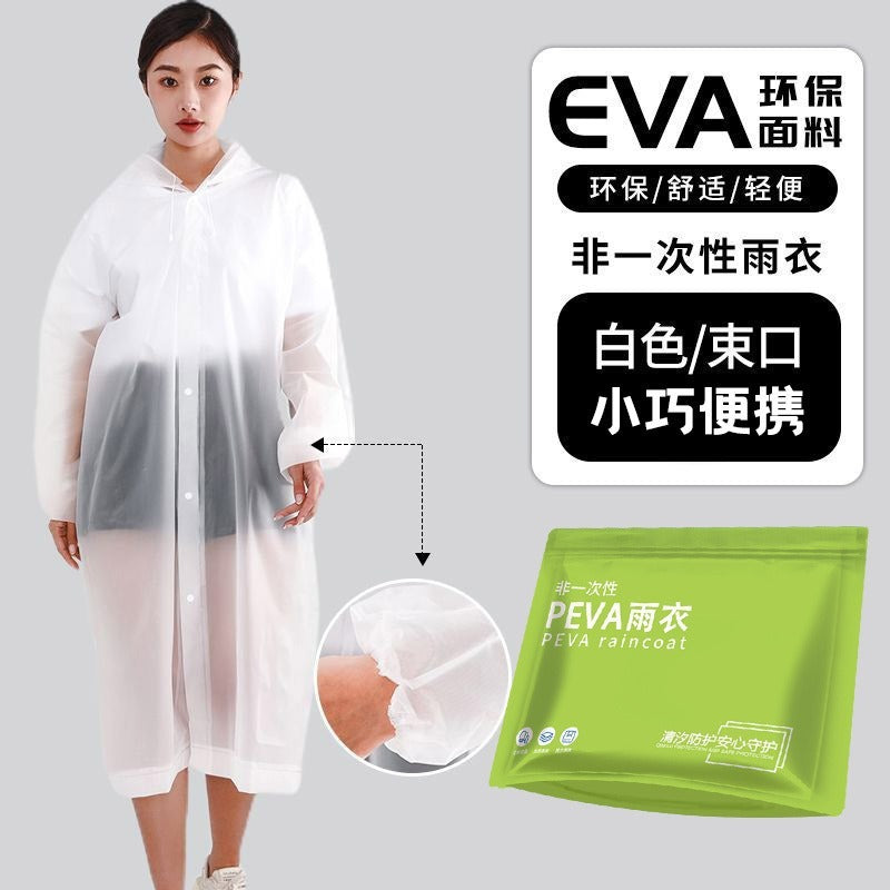 Disposable raincoat outdoor adult long full body rainstorm protection mountaineering thickened travel wear portable children's poncho