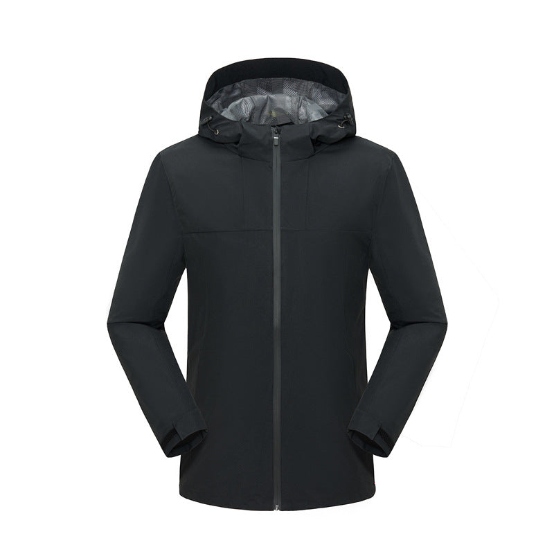 Windproof and waterproof outdoor team clothes solid color thin workwear tooling jacket workwear jacket custom printed logo