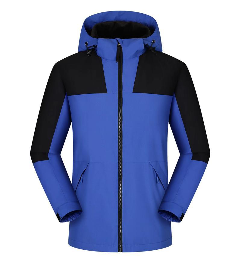 Jacket custom embroidery printed logo outdoor windproof waterproof autumn and winter stand-up collar sportswear group work clothes