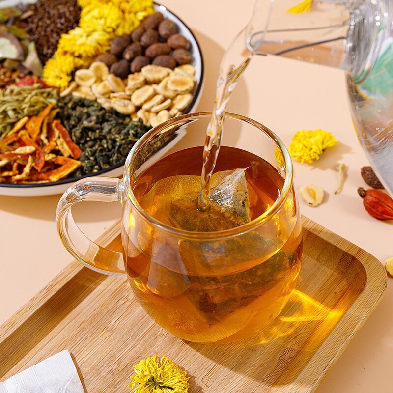 Beijing Tong Ren Tang Luo Han Guo Panghai Chrysanthemum Tea Honeysuckle Chrysanthemum Health Tea Loquat Tangerine Peel Orange Peel Wholesale