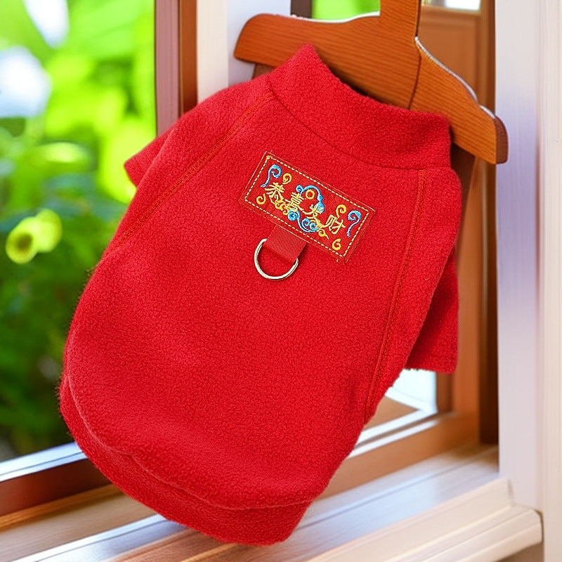 Cross-border new pet dog cat autumn and winter clothes velvet dog clothes cat clothing