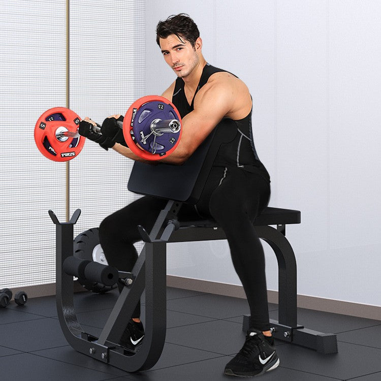 Dumbbell Barbell Exercise Chair Training Stool Biceps Trainer Gym Priest Stool Strength Equipment Fitness Equipment