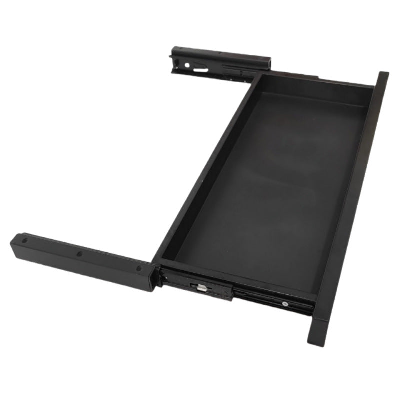 Thickened silent office computer desk keyboard tray tray drawer table sliding track guide rail two-section bracket accessories