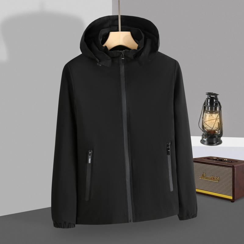 Customized outdoor jacket single-layer trench coat thin logo waterproof, windproof and breathable overalls tooling jacket