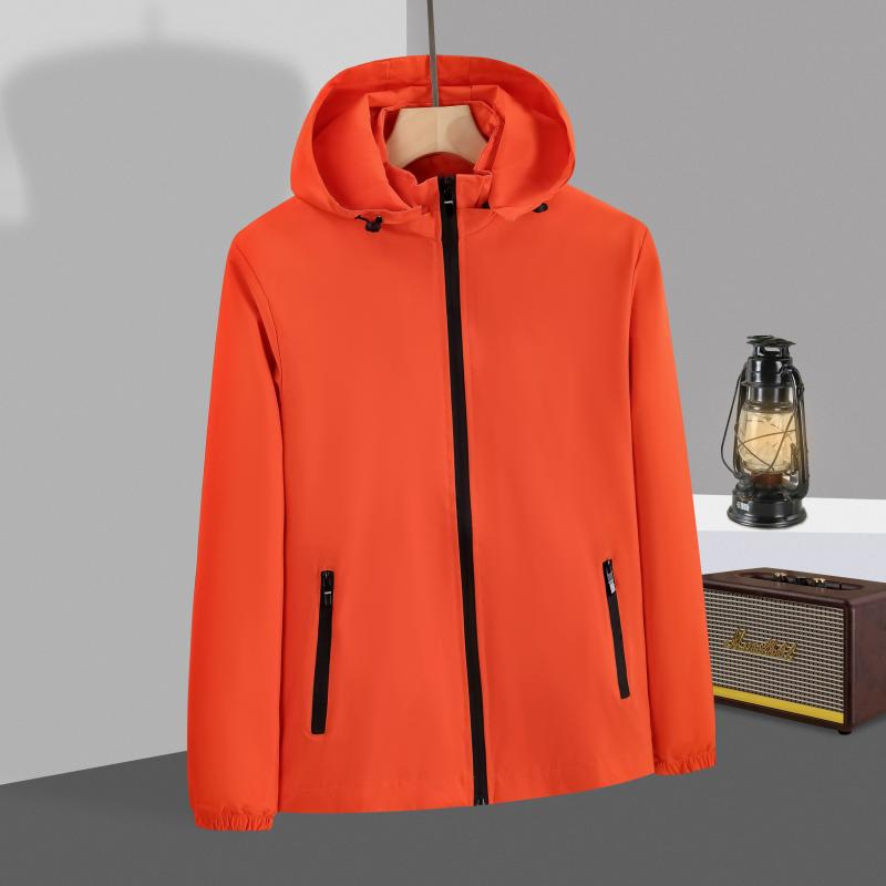 Customized outdoor jacket single-layer trench coat thin logo waterproof, windproof and breathable overalls tooling jacket
