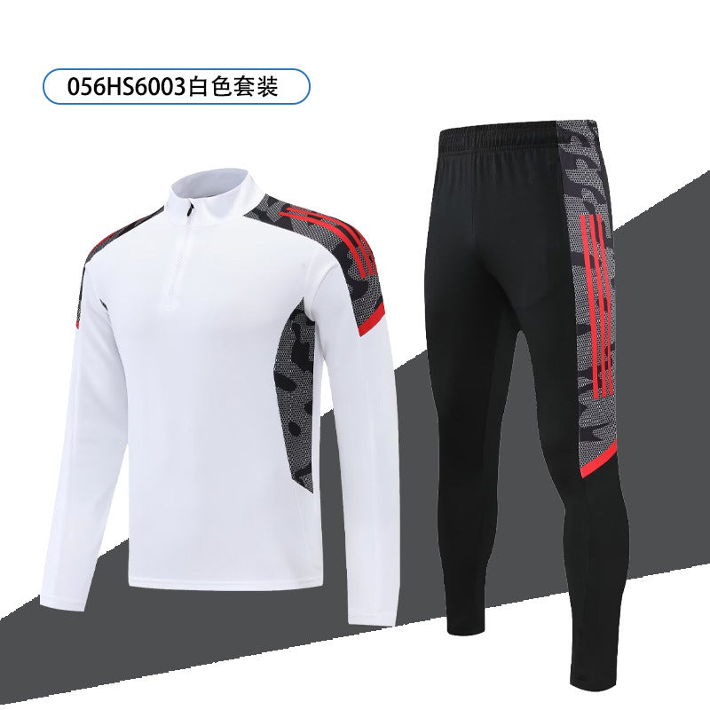 Autumn and winter training clothes jacket men's and women's long-sleeved football sports appearance clothes set custom LOGO quick-drying fitness clothes