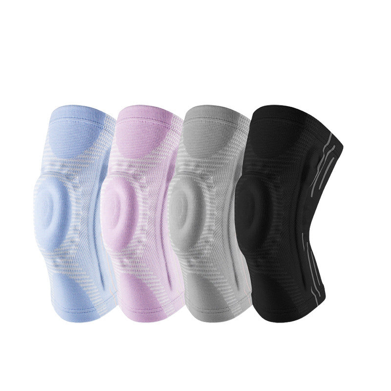 Silicone spring mountaineering knee pads basketball running injury protective cover patella star health protection sports silicone knee protective gear