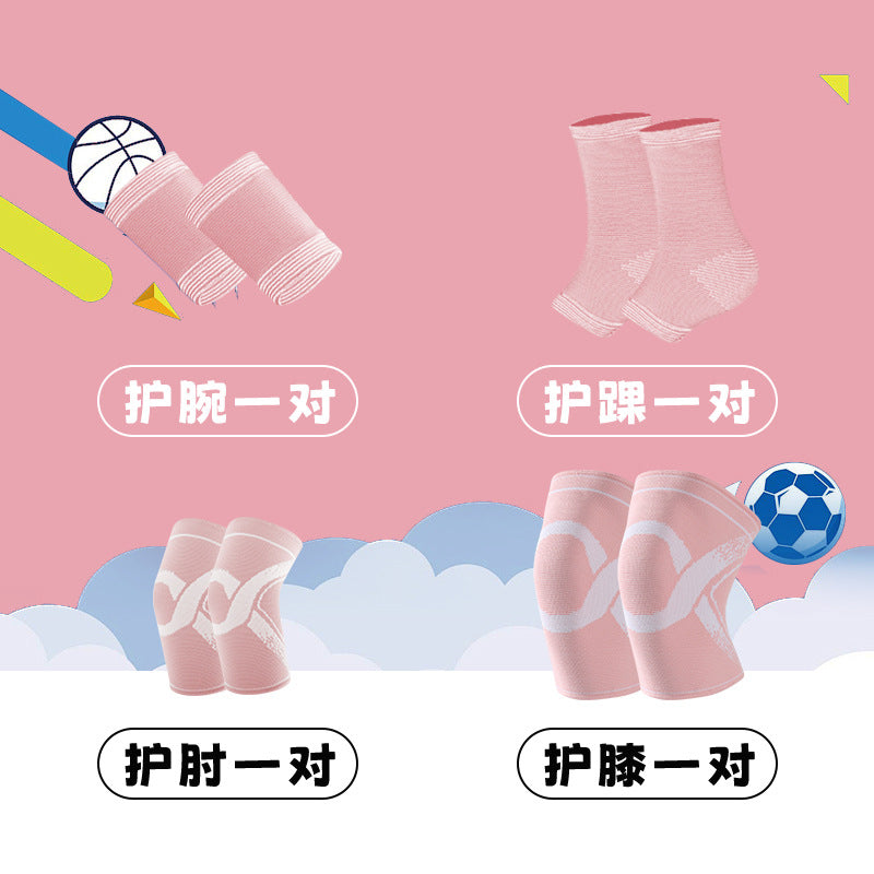 Children's sports football basketball knee pads elbow pads arm joints professional anti-drop breathable men's and women's sports protective gear winter