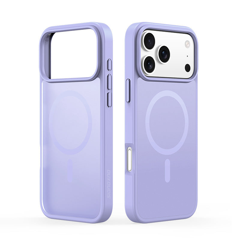 Applicable to iPhone17Pro magnetic skin suction mobile phone case, Apple 17 simple matte transparent back case cross-border wholesale