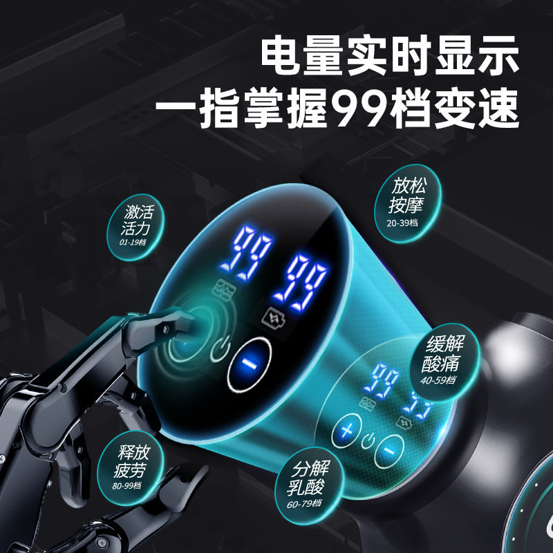 Amazon cross-border fascia gun supply 2500mAh blow electric massage gun deep tissue muscle massager