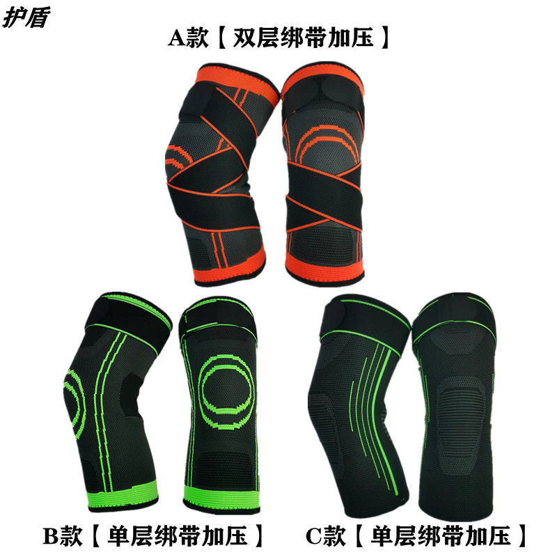 Nylon strap knee pads, pressurized anti-slide outdoor sports, basketball running, mountaineering, ventilation protection, wholesale by manufacturers