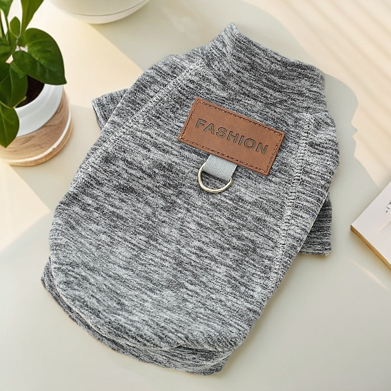 Cross-border new pet dog cat autumn and winter clothes velvet dog clothes cat clothing