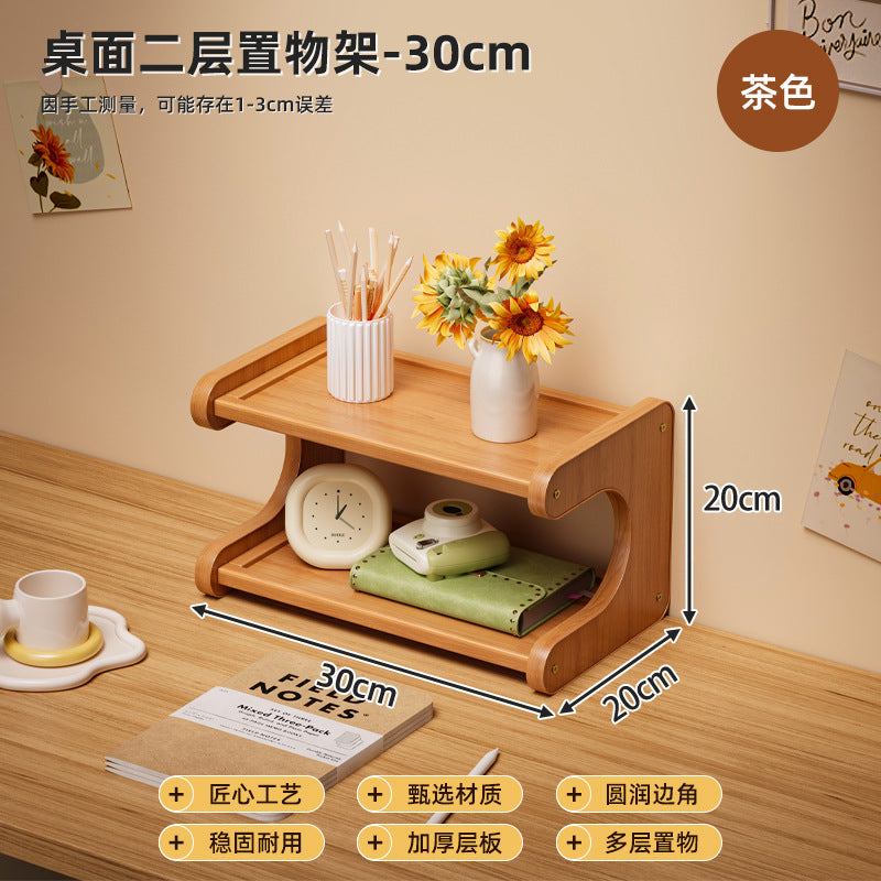 Desktop Shelving Multi-layer Storage Shelf Bookshelf Kitchen Supplies Office Household Cup Holder Home Goods Storage Shelf