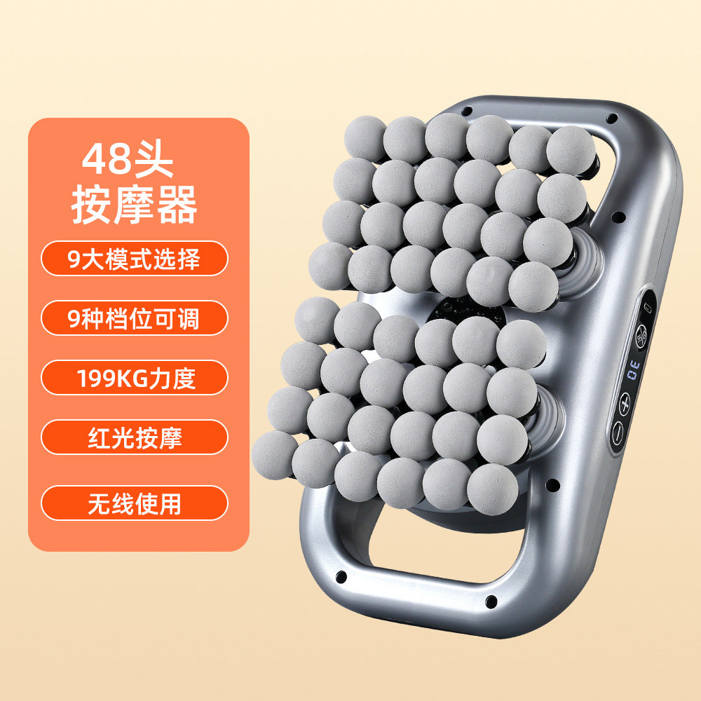 48 fascia guns, rechargeable muscle massagers, relaxation, electric red light vibration, household 42 massage guns cross-border