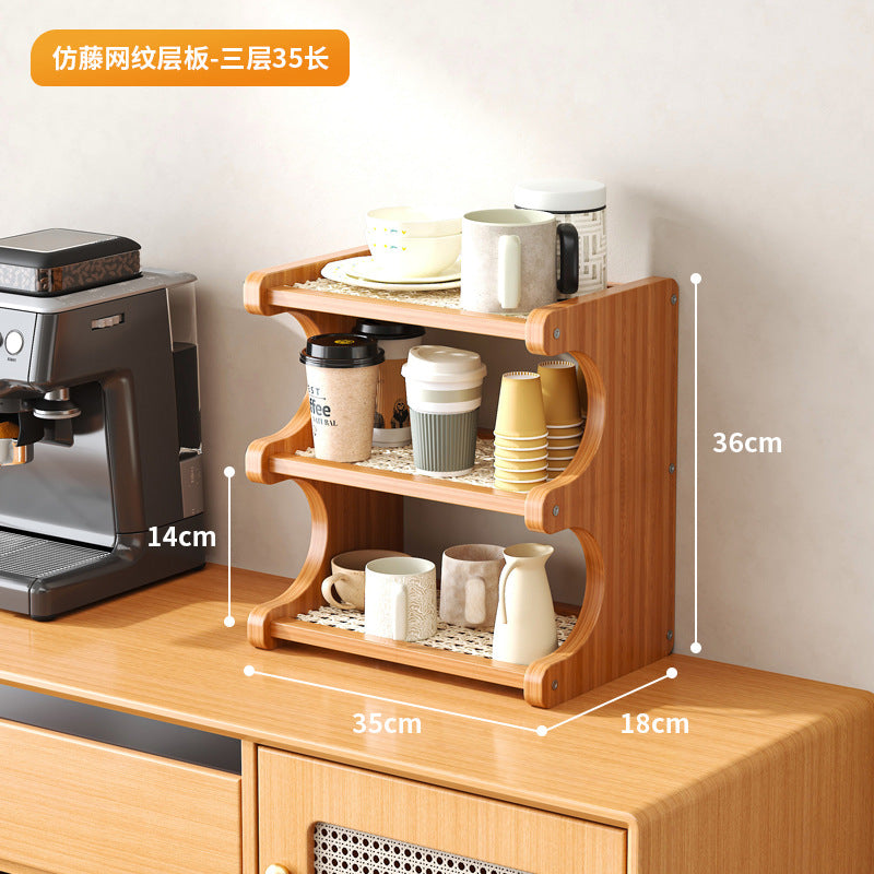 Desktop rack, cup storage shelf, dining table, countertop station, water cup, coffee cup, tea set, table small cup holder