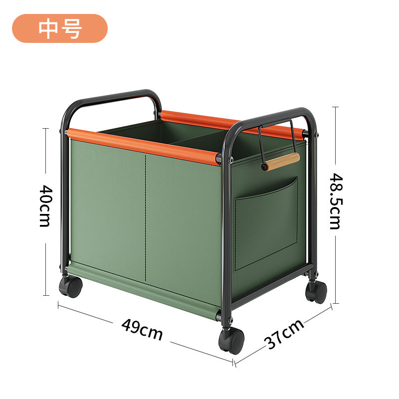 Children's toy storage rack trolley shelf mobile home bookshelf building block picture book doll snack storage basket