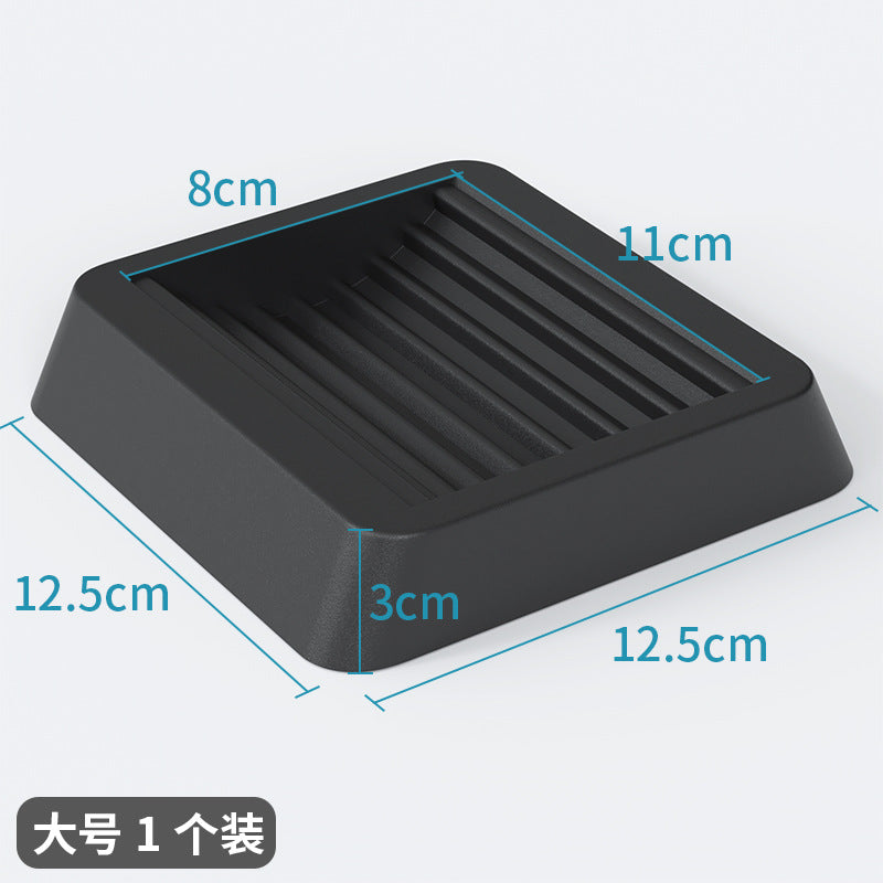 5 pcs, black rubber universal wheel fixing pad, furniture wheel non-slip pad, computer chair roller holder card pad.