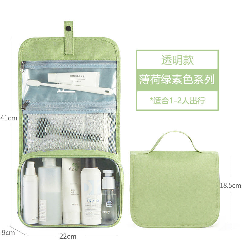 Business gifts Men's toiletry bag Portable travel storage bag Large capacity waterproof folding cosmetic bag Dry and wet separation